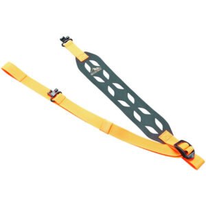 Correa Butler Creek Featherlight Minimalist con anillas portafusil – negra/naranja