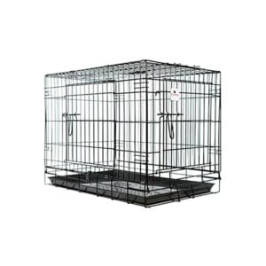 JAULA METÁLICA L124XA76XALT84 CM BAND. PLÁSTICO.