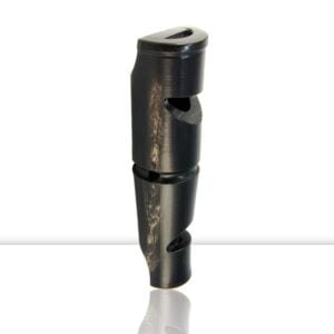 Silbato De Cuerno De Búfalo De 2 Tonos. 7 Cm.