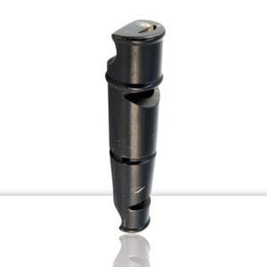Silbato De Cuerno De Búfalo De 2 Tonos. 9 Cm.