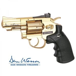 Revolver Dan Wesson Edición Especial 2,5" Gold - 4,5 mm Co2 Bbs Acero