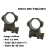 anillas altas regulables caza y defensa