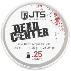 Balines de aire comprimido JTS Dead Center Precision 6,35 mm 25,39 gr munición caza y defensa