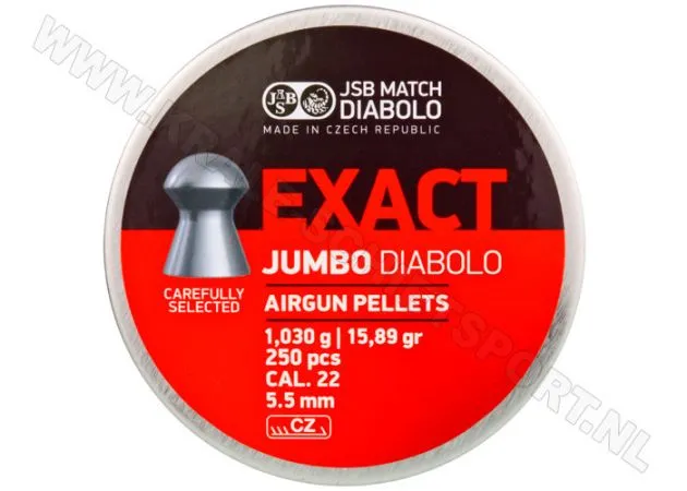 jsb_exact_diabolo_jumbo_5.5_mm_15.89_250pcs_caza_y_defensa jsb_exact_diabolo_jumbo_5.5_mm_15.89_250pcs_caza_y_defensa