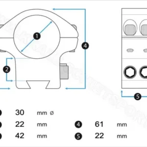 montage-utg-quick-detach-lock-30-mm-picantinny-high_2_monturas_caza_y_Defensa