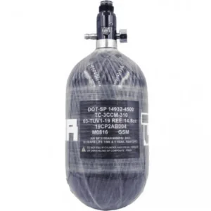 hpa_tank_dominator_68_4500_carbon_1_liter_310_bar_with_pressure_gauge_caza_y_defensa