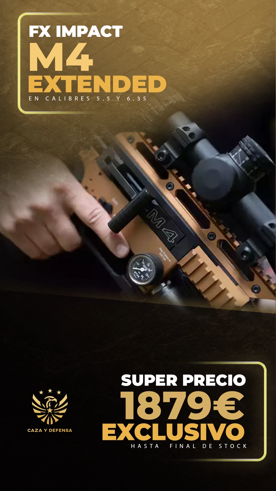 fx impact m4 extended descuento caza y defensa