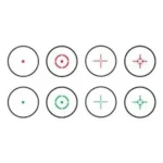 visor punto rojo nikko stirling ns con retícula múltiple