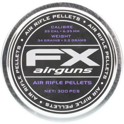 airgun pellets fx 6.35 mm 34 grain balines caza y defensa.webp