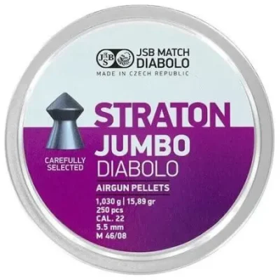 airgun pellets jsb straton jumbo 5.5 mm 15.89 grain new balines caza y defensa.webp