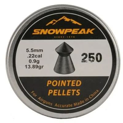 airgun pellets snowpeak pointed 5.5 mm 13 balines caza y defensa.webp