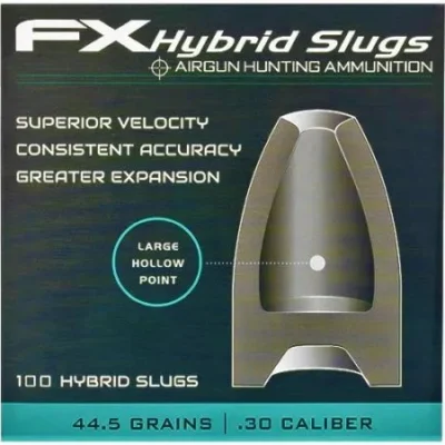 airgun slugs fx hybrid 7.62 mm 44.5 grain slugs caza y defensa.webp