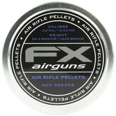 airgun pellets fx 5.52 mm 25.4 grain balines caza y defensa.webp