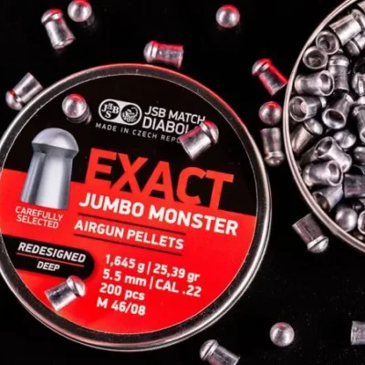 airgun pellets jsb jumbo exact monster redesigned shallow 5.52 mm 25.39 grain
