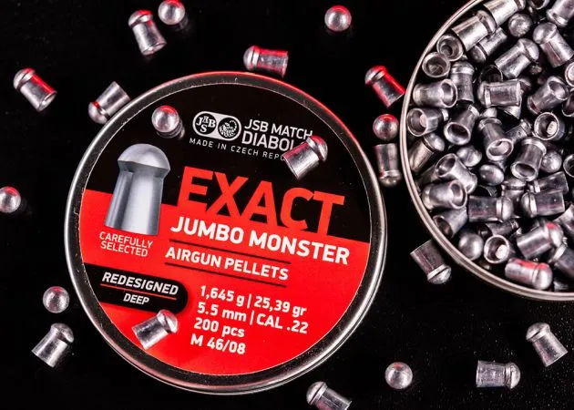 airgun pellets jsb jumbo exact monster redesigned shallow 5.52 mm 25.39 grain