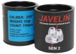 airgun slugs javelin gen 2 6.35 mm 32 grain (.250)