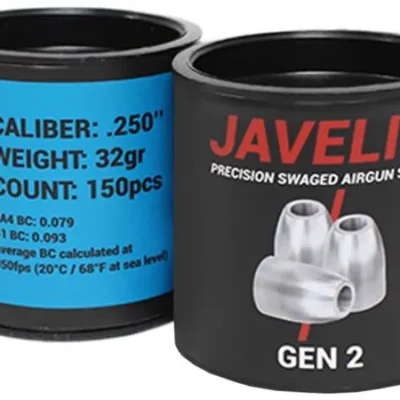 airgun slugs javelin gen 2 6.35 mm 32 grain (.250)