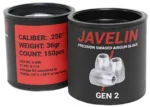 airgun slugs javelin gen 2 6.35 mm 36 grain (.250)
