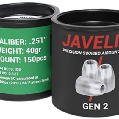 airgun slugs javelin gen 2 6.35 mm 40 grain (.251)