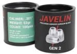 airgun slugs javelin gen 2 7.62 mm 52 grain (.301)