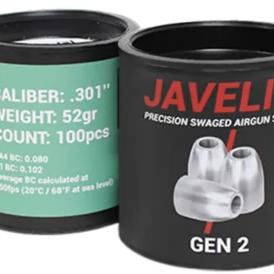 airgun slugs javelin gen 2 7.62 mm 52 grain (.301)