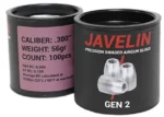 airgun slugs javelin gen 2 7.62 mm 56 grain (.300)
