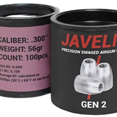 airgun slugs javelin gen 2 7.62 mm 56 grain (.300)