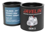 airgun slugs javelin gen 2 7.62 mm 60 grain (.301)