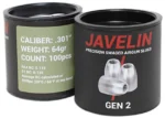 airgun slugs javelin gen 2 7.62 mm 64 grain (.301)