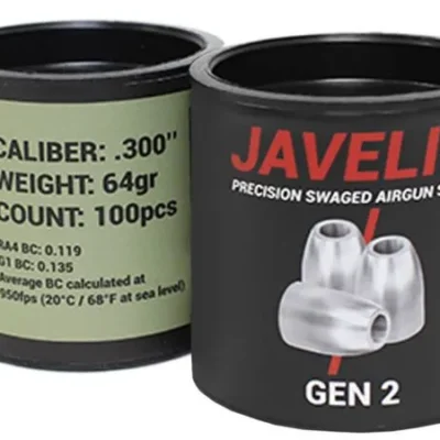airgun slugs javelin gen 2 7.62 mm 64 grain (.300)