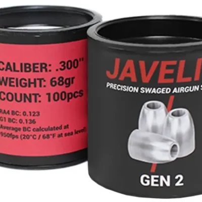 airgun slugs javelin gen 2 7.62 mm 68 grain (.300)