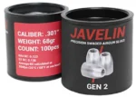 airgun slugs javelin gen 2 7.62 mm 68 grain (.301)