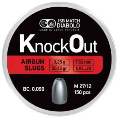 airgun slugs jsb knock out 7.62 mm hp 50.15 grain .30 1 caza y defensa.webp