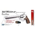 revolver dan wesson 8" silver 4,5 mm co2 bbs acero