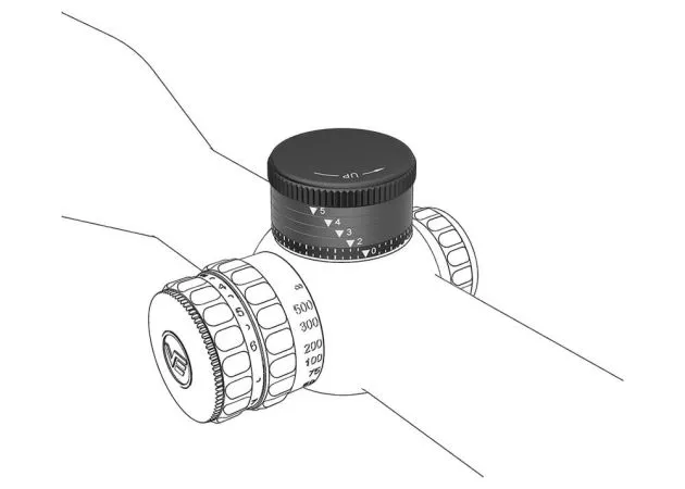 torreta balística vector optics