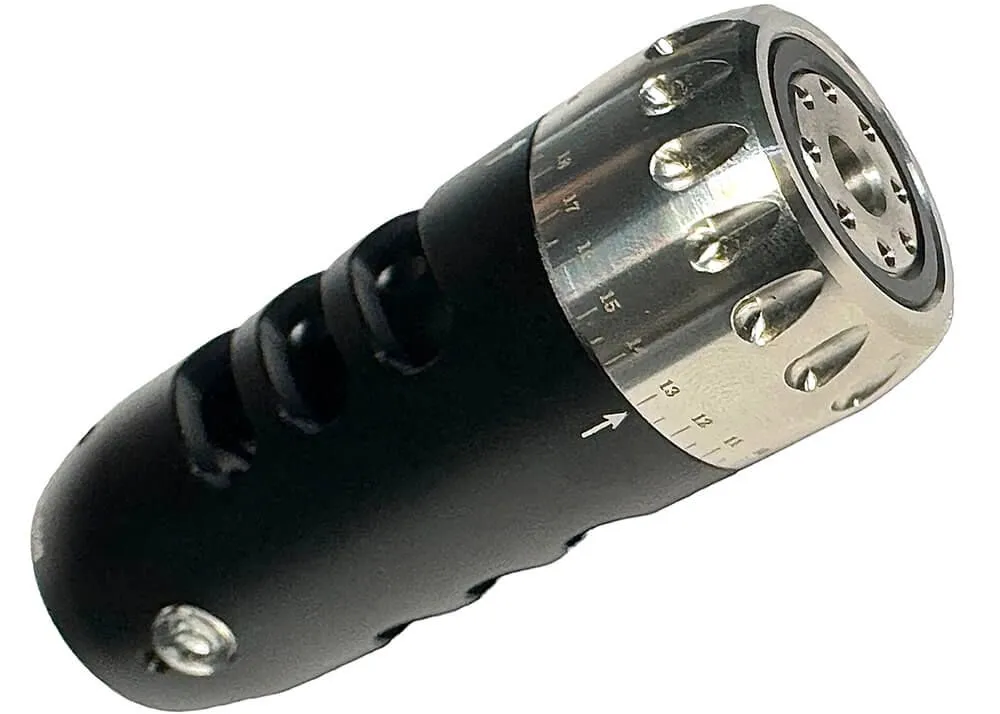 afinador de cañón eagle vision con freno de boca y extractor de aire 1/2 unf negro