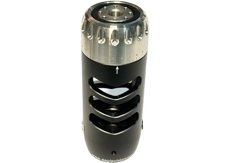 afinador de cañón eagle vision con freno de boca y extractor de aire 1/2 unf negro