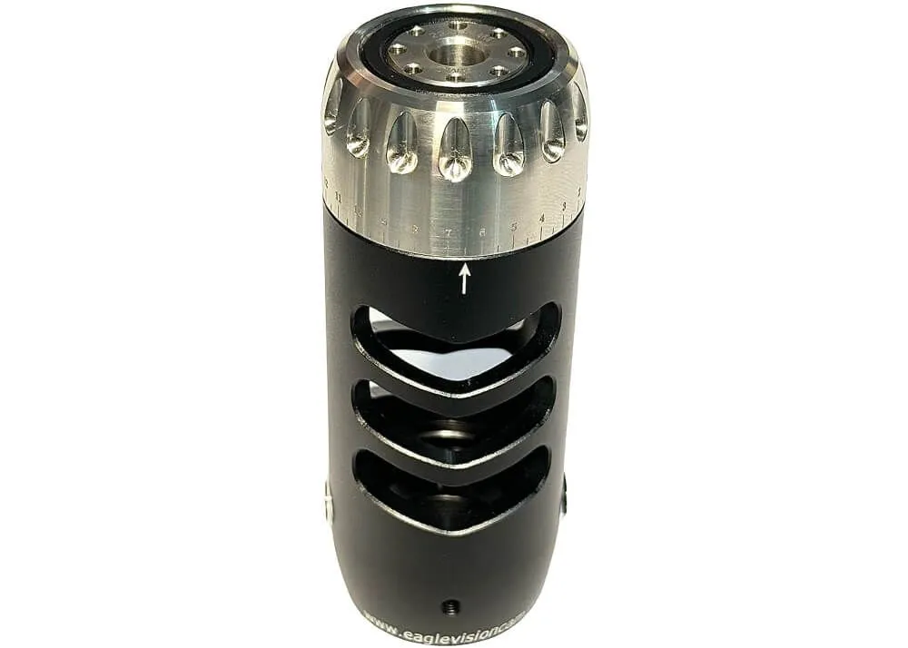 afinador de cañón eagle vision con freno de boca y extractor de aire 1/2 unf negro