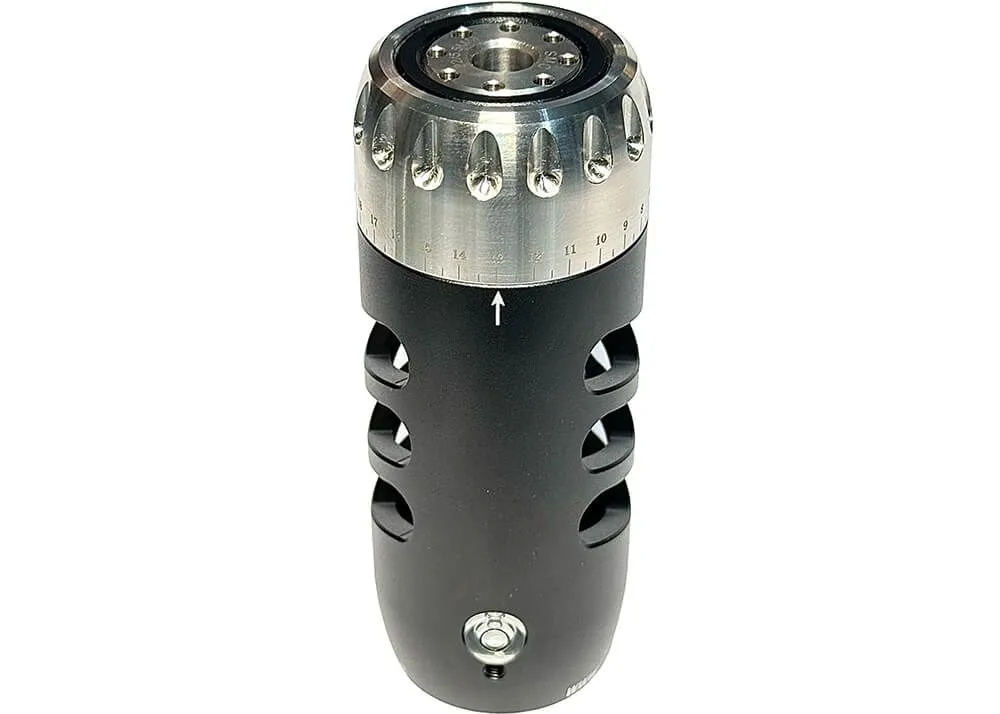 afinador de cañón eagle vision con freno de boca y extractor de aire 1/2 unf negro