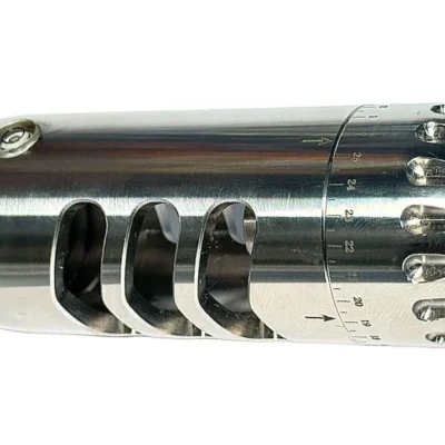 barrel tuner eagle vision with muzzle brake air stripper 1 2 unf silver 5 tuning caza y defensa 4.webp