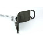 bastón asiento de acero y piel