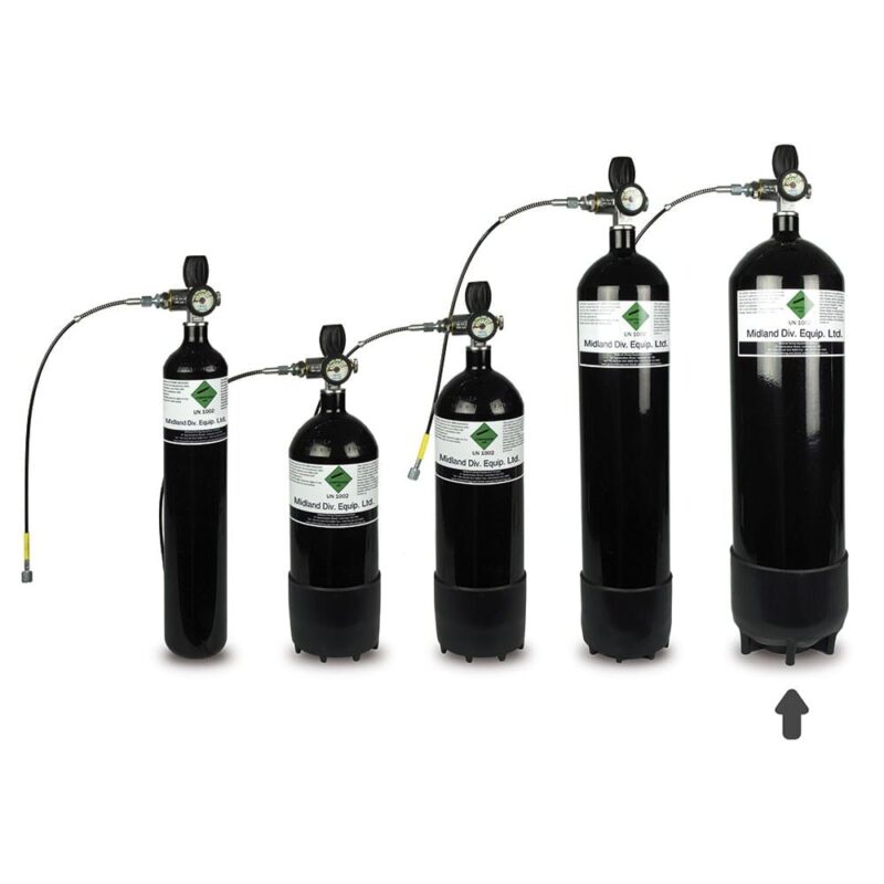 botella 12 litros pcp 300 bares. kit completo