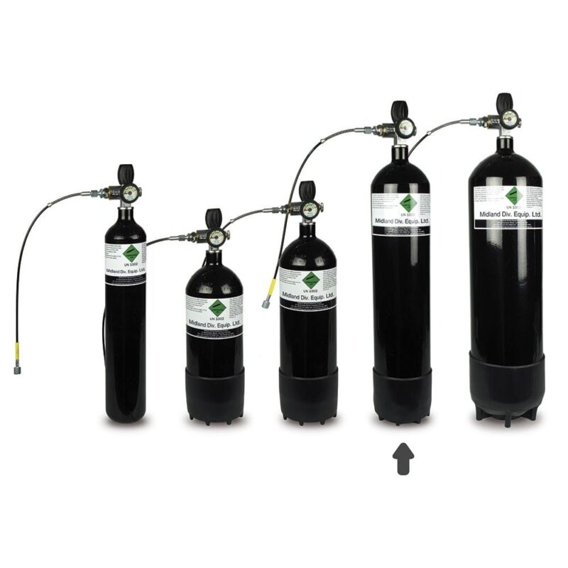 botella 7 litros pcp 300 bares. kit completo