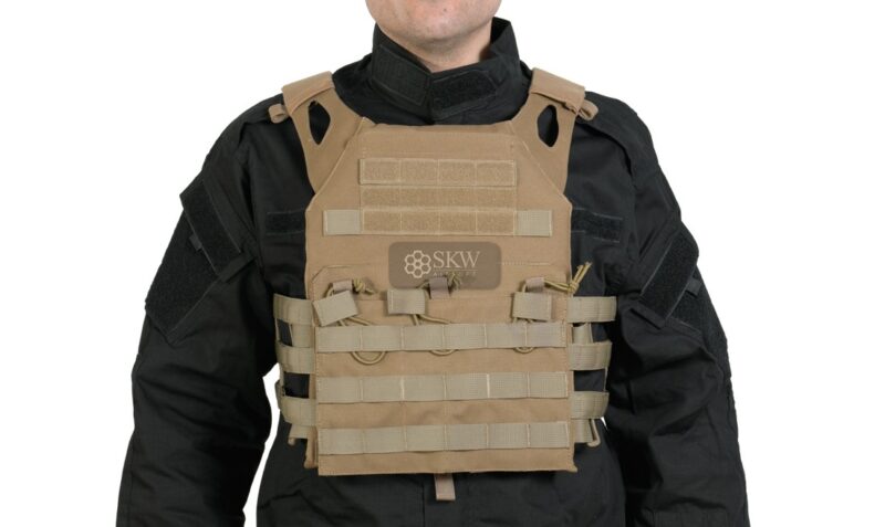 chaleco plate carrier tan delta tactics v18 2 placas de proteccion dummy.jpg