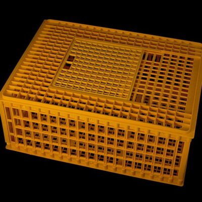 jaula plástico transporte de aves (puerta superior)