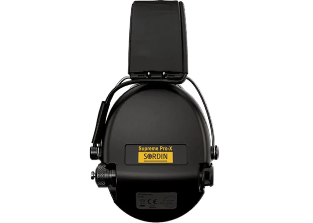 protector auditivo sordin supreme pro x led cuero negro