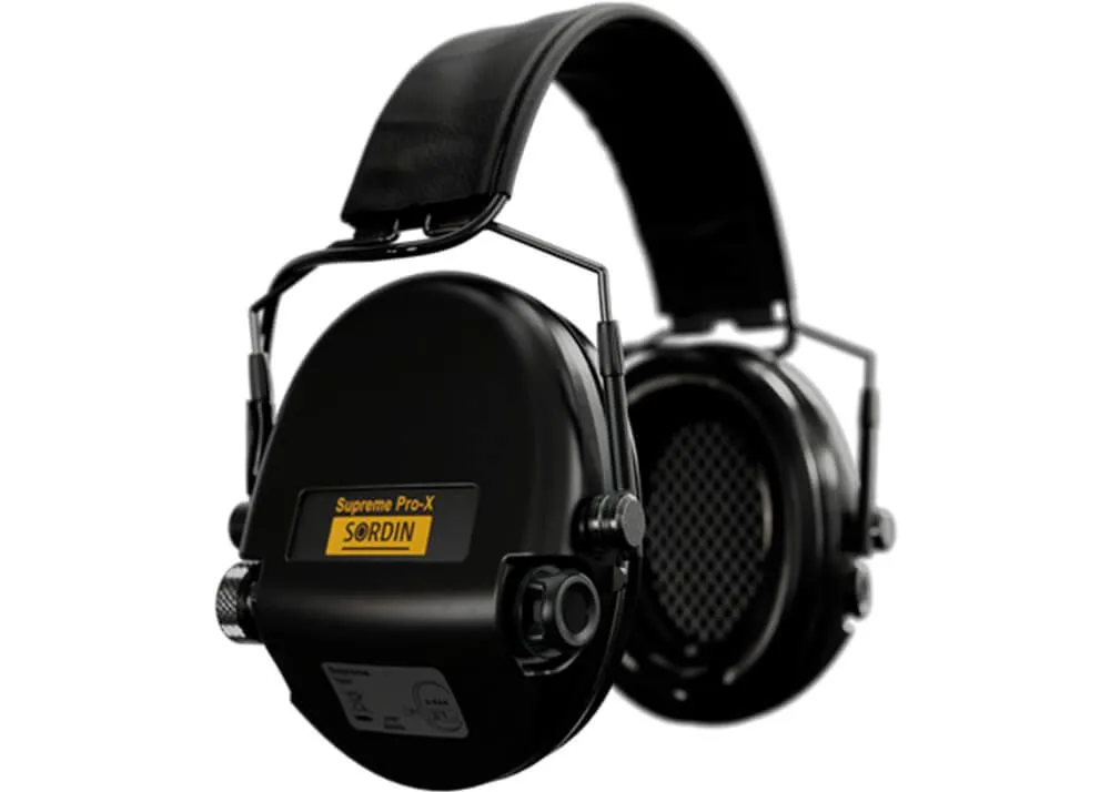 protector auditivo sordin supreme pro x led cuero negro