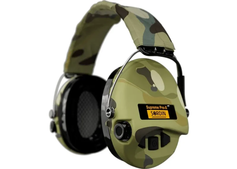 ear defender sordin supreme pro x led textile camo 5 1 1 proteccion auditiva caza y defensa 2.webp