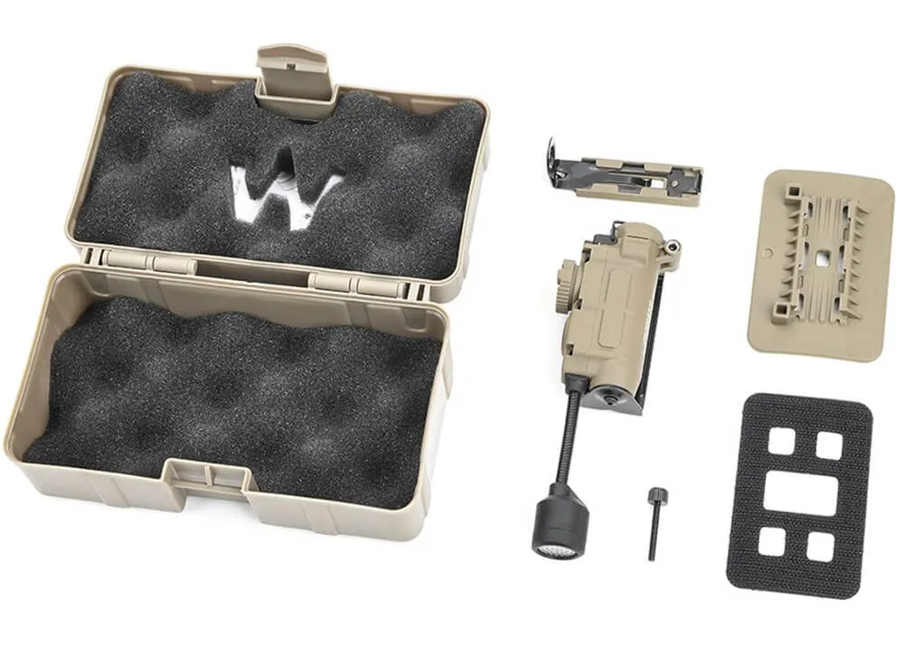 linterna wadsn sidewinder stalk luz para casco desierto