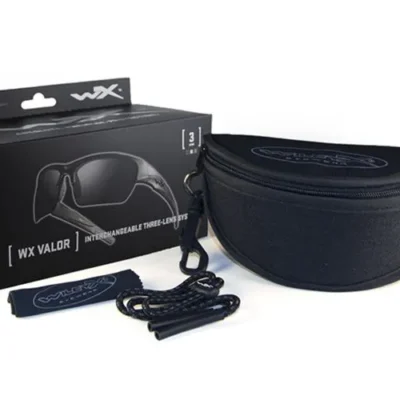 gafas wiley x valor 2.5 clear / grey / light rust black frame